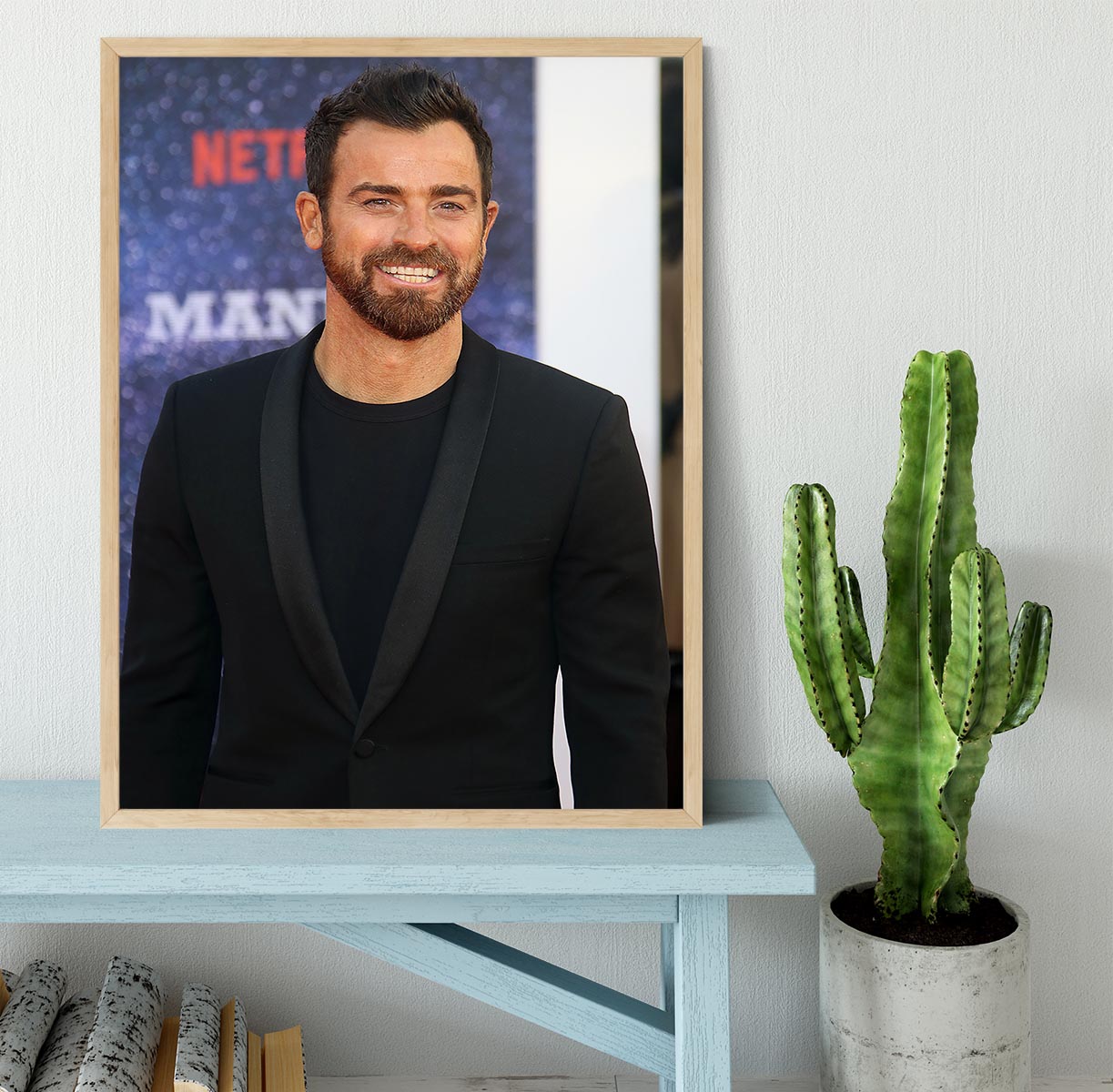 Justin Theroux Framed Print - Canvas Art Rocks - 4