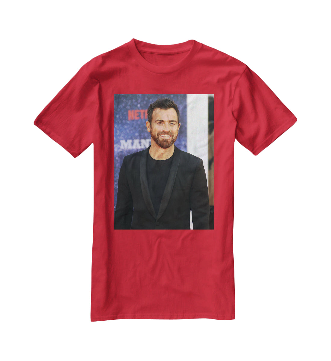 Justin Theroux T-Shirt - Canvas Art Rocks - 4