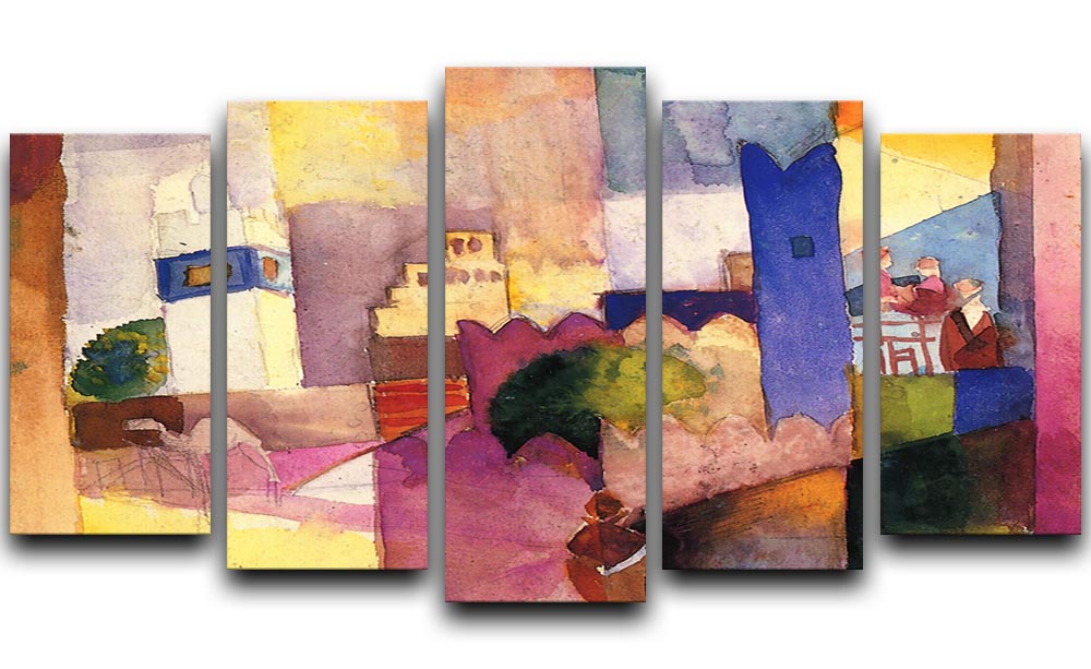 Kairouan by Macke 5 Split Panel Canvas - Canvas Art Rocks - 1