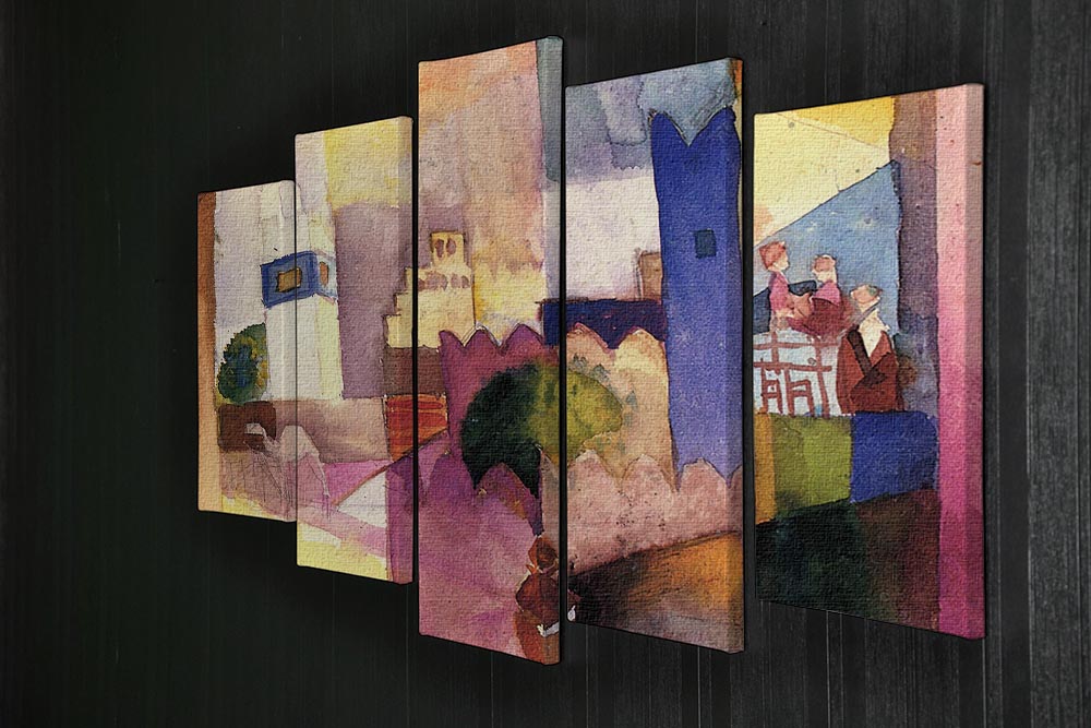 Kairouan by Macke 5 Split Panel Canvas - Canvas Art Rocks - 2