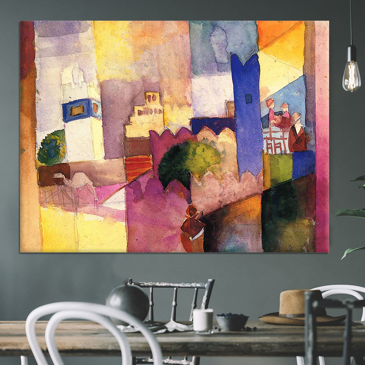 Kairouan by Macke Canvas Print or Poster - Canvas Art Rocks - 3