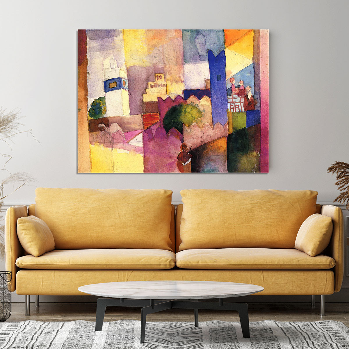 Kairouan by Macke Canvas Print or Poster - Canvas Art Rocks - 4