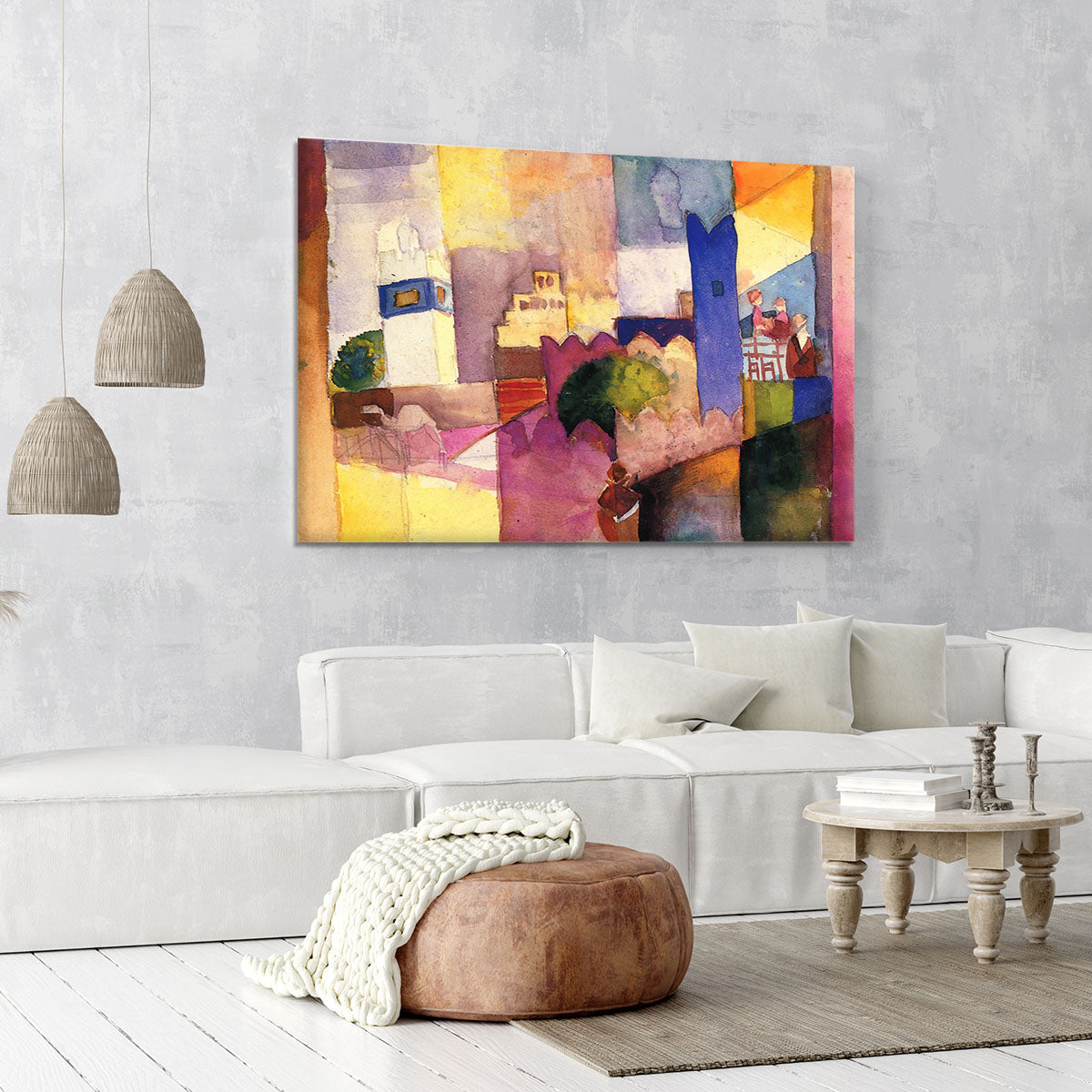 Kairouan by Macke Canvas Print or Poster - Canvas Art Rocks - 6