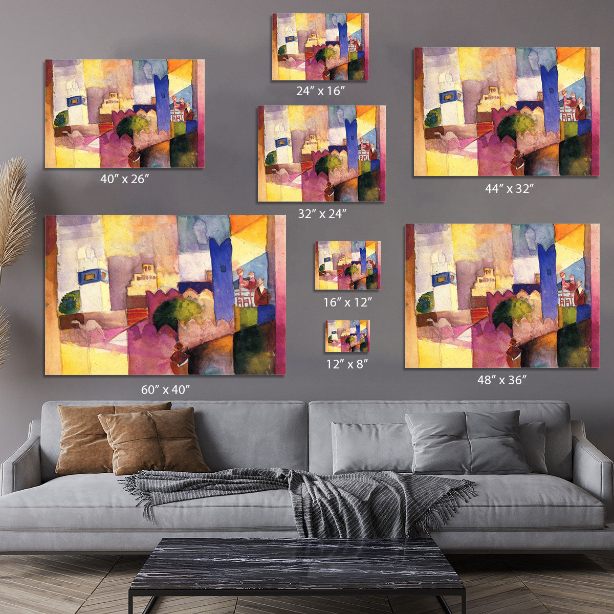 Kairouan by Macke Canvas Print or Poster - Canvas Art Rocks - 7