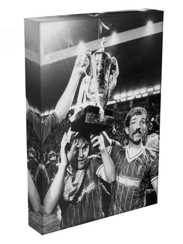 Kenny Dalglish and Graeme Souness with the Milk Cup trophy Canvas Print or Poster - Canvas Art Rocks - 3