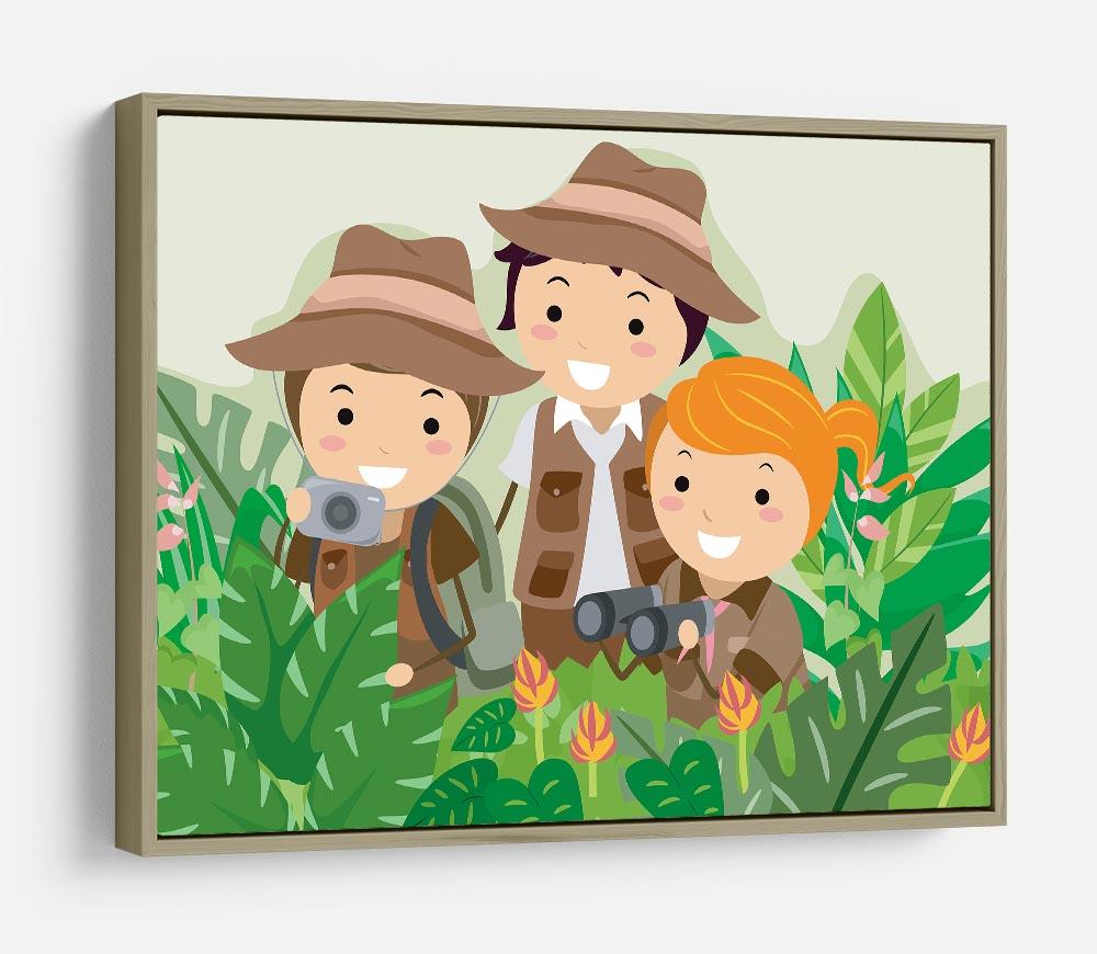 Kids on a Safari Adventure HD Metal Print