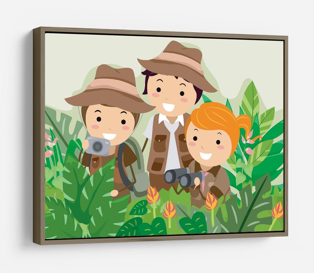 Kids on a Safari Adventure HD Metal Print