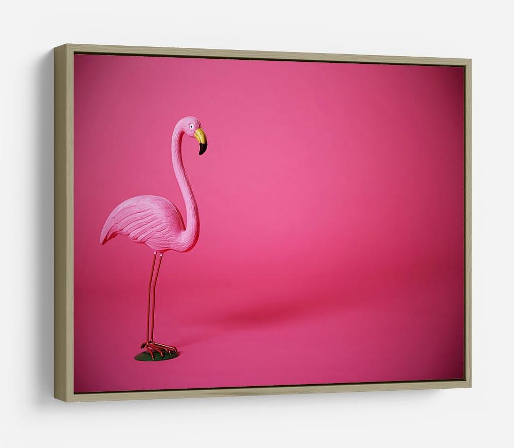 Kitsch pink flamingo in studio HD Metal Print - Canvas Art Rocks - 8
