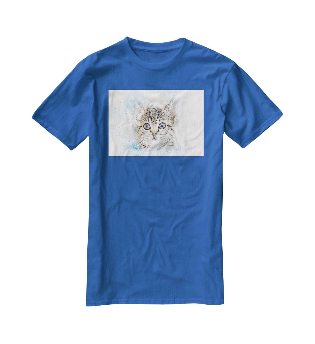 Kitten Painting T-Shirt - Canvas Art Rocks - 2