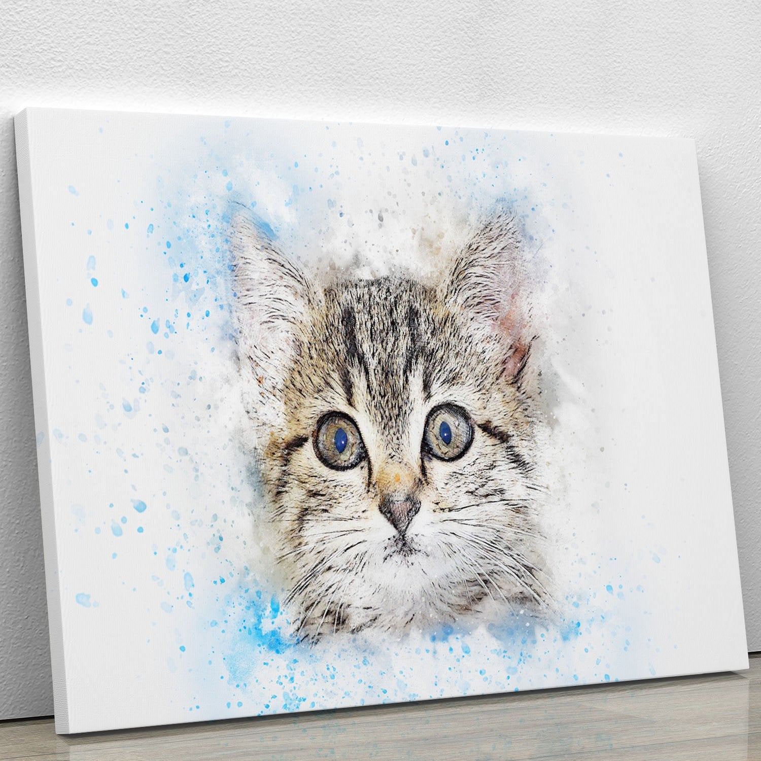Kitten Painting Canvas Print or Poster