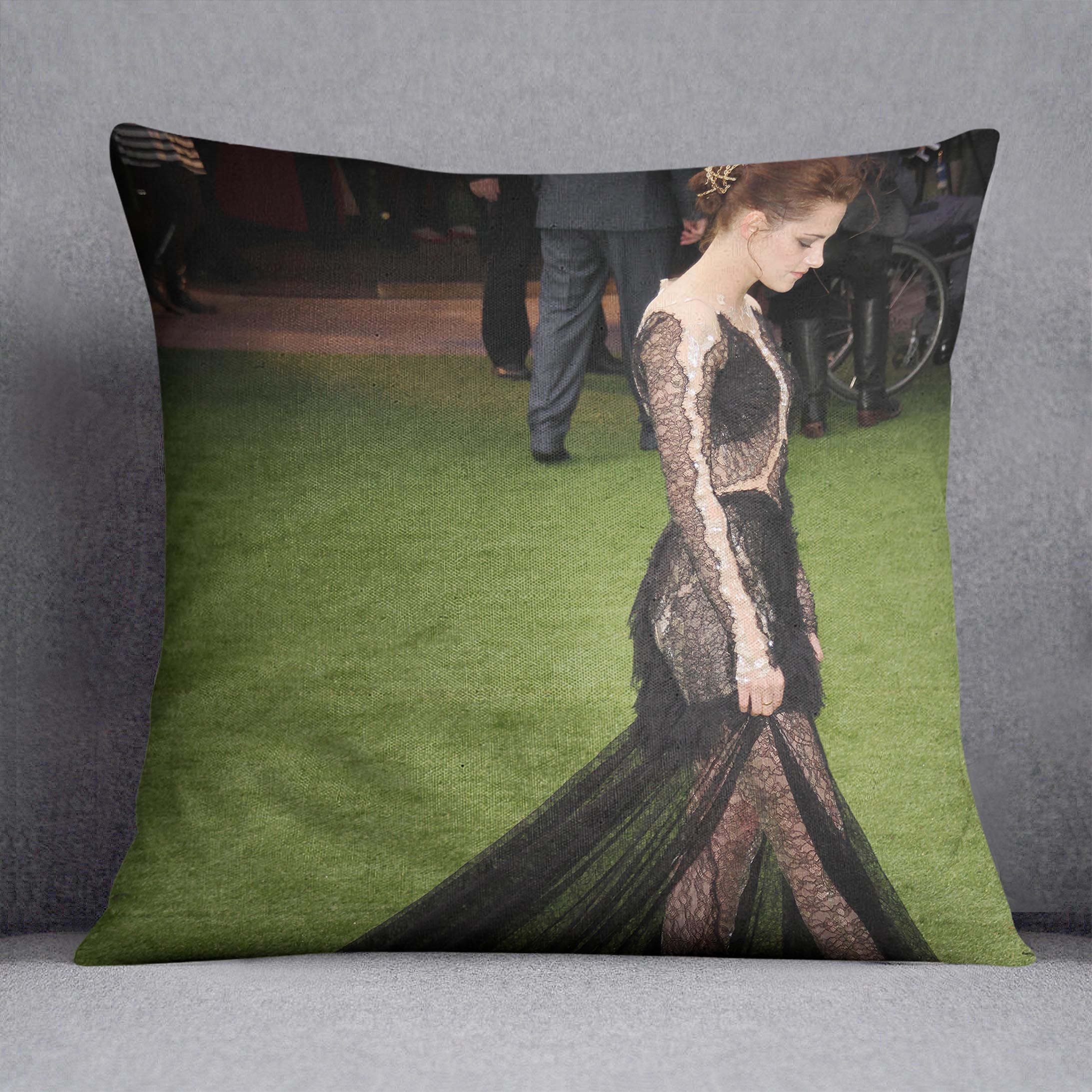 Kristen Stewart Cushion - Canvas Art Rocks - 1