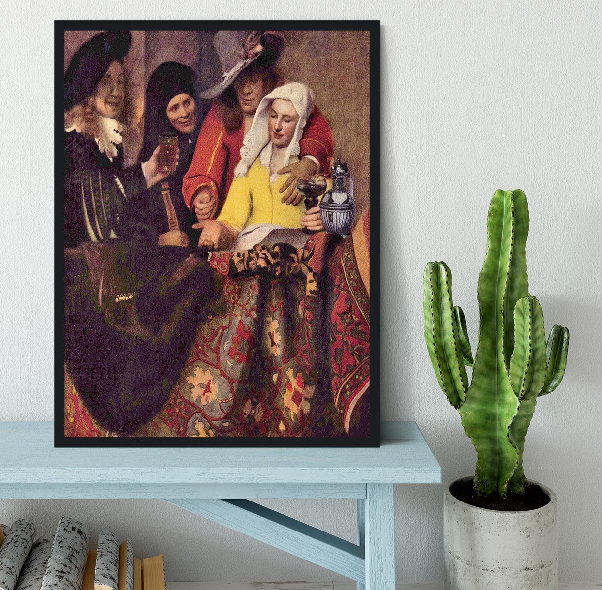 Kupplerin by Vermeer Framed Print - Canvas Art Rocks - 2