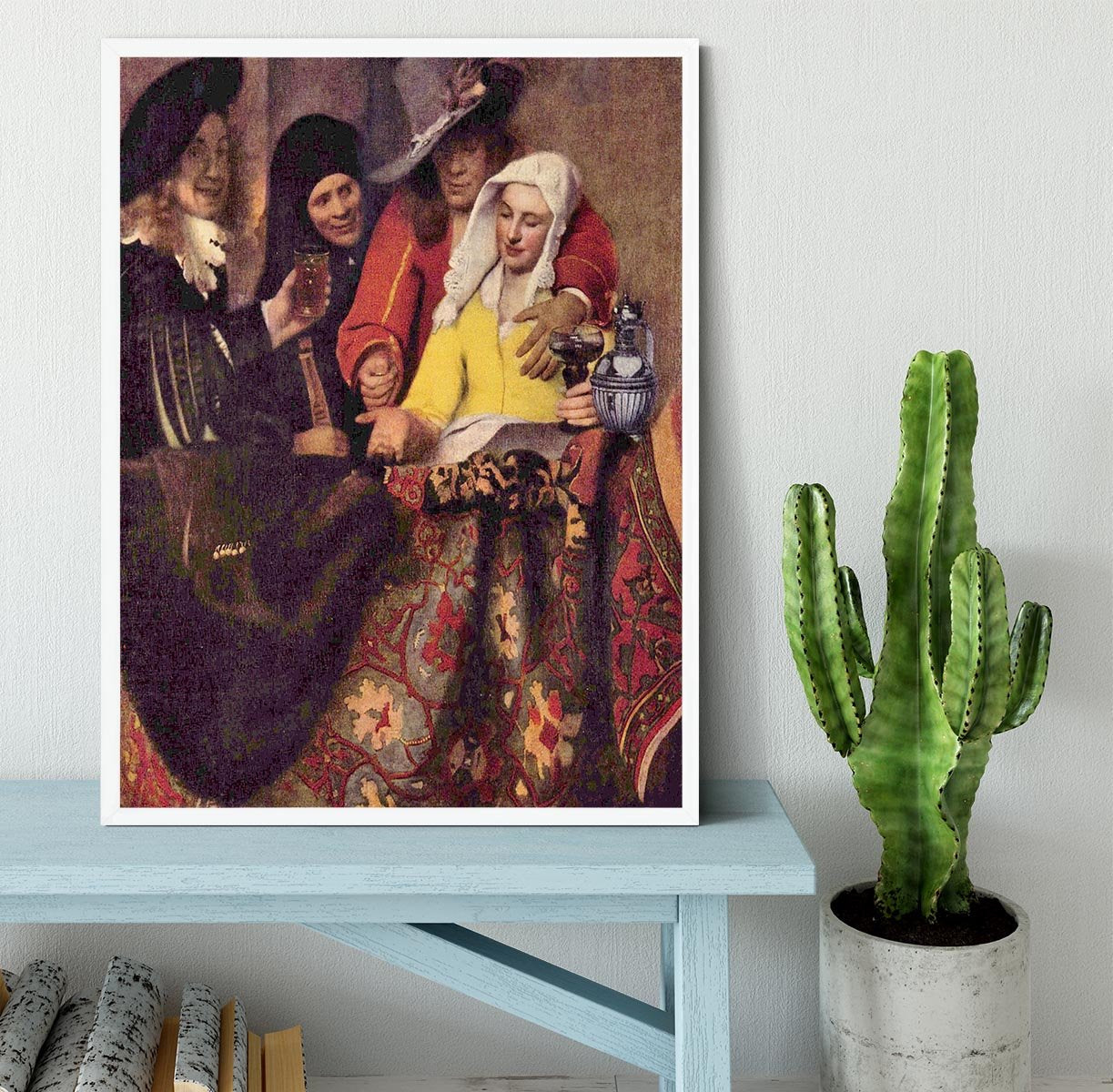 Kupplerin by Vermeer Framed Print - Canvas Art Rocks -6