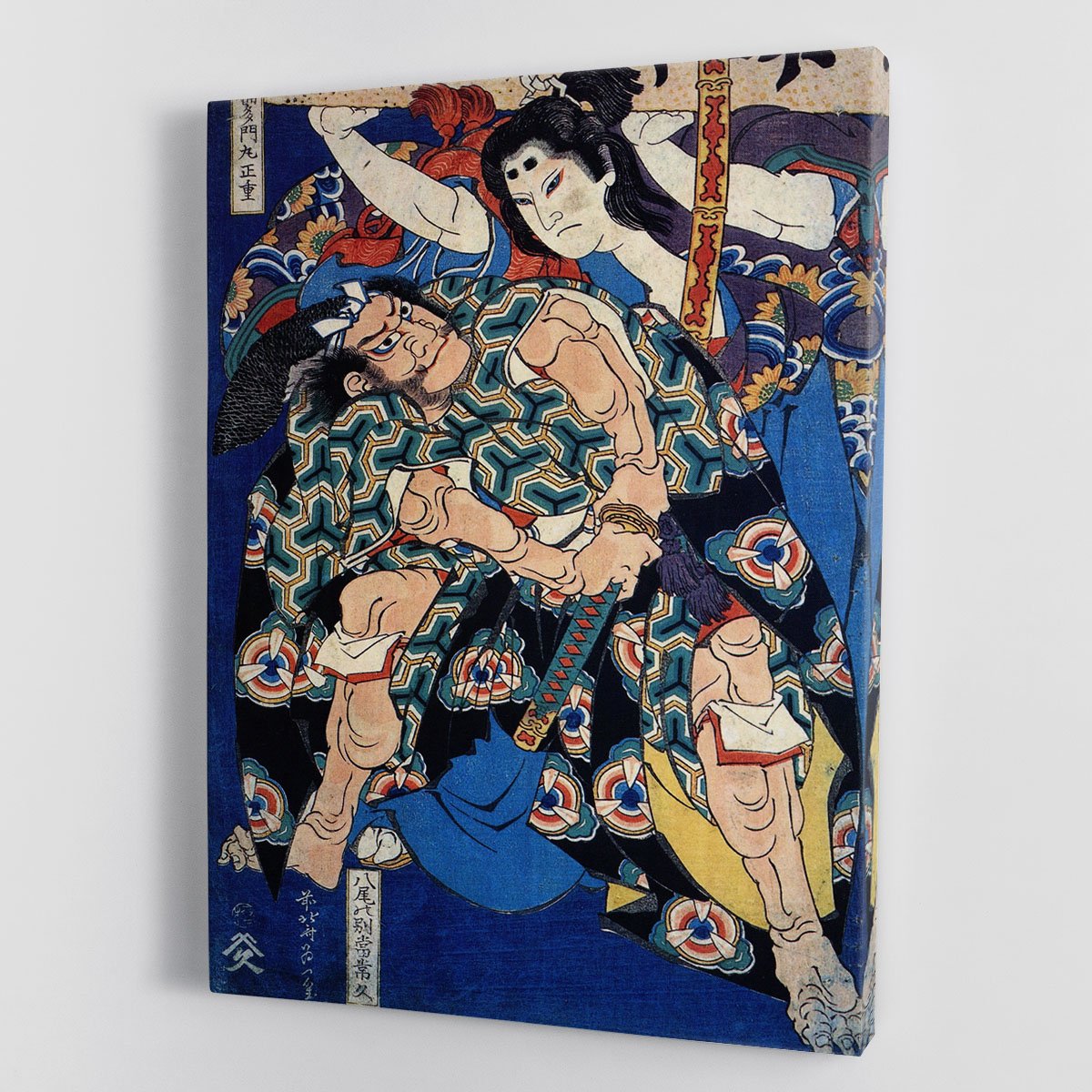 Kusunuki Tamonmaru by Hokusai Canvas Print or Poster