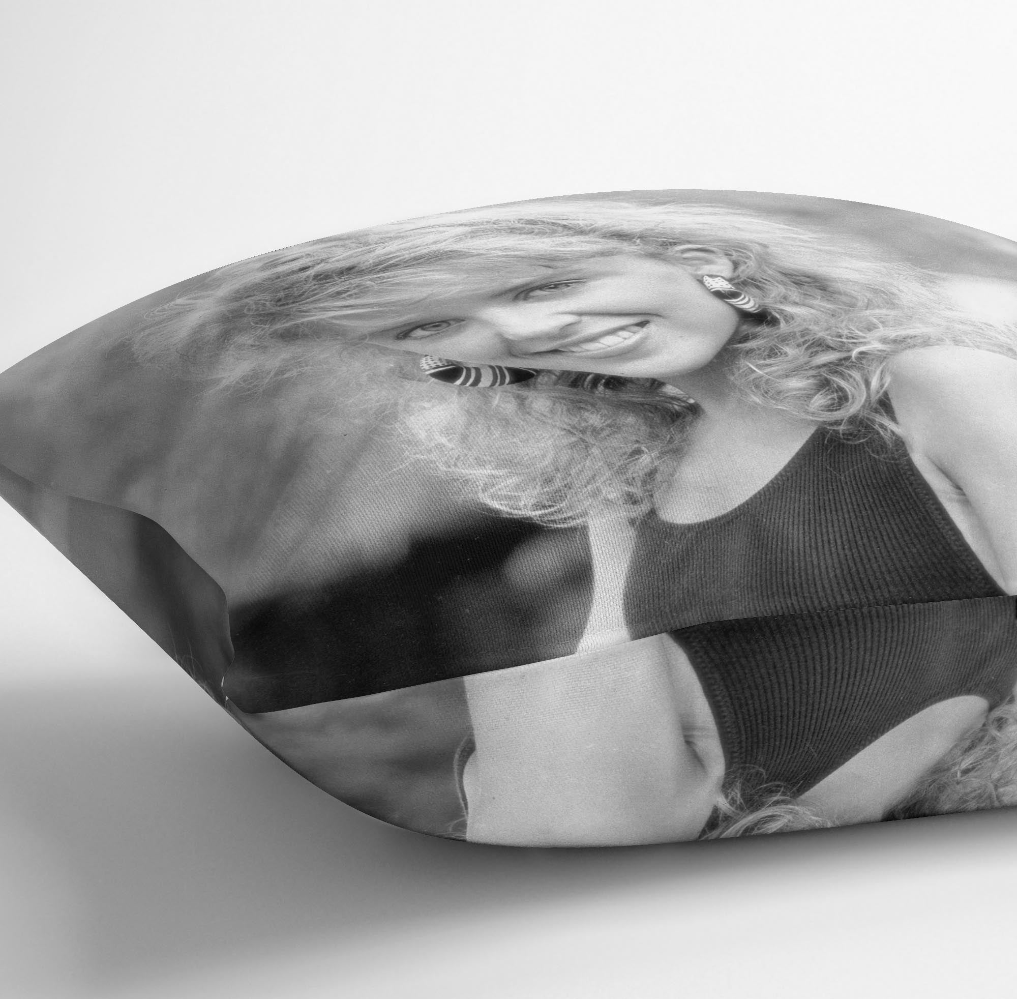 Kylie Minogue in 1988 Cushion - Canvas Art Rocks - 3