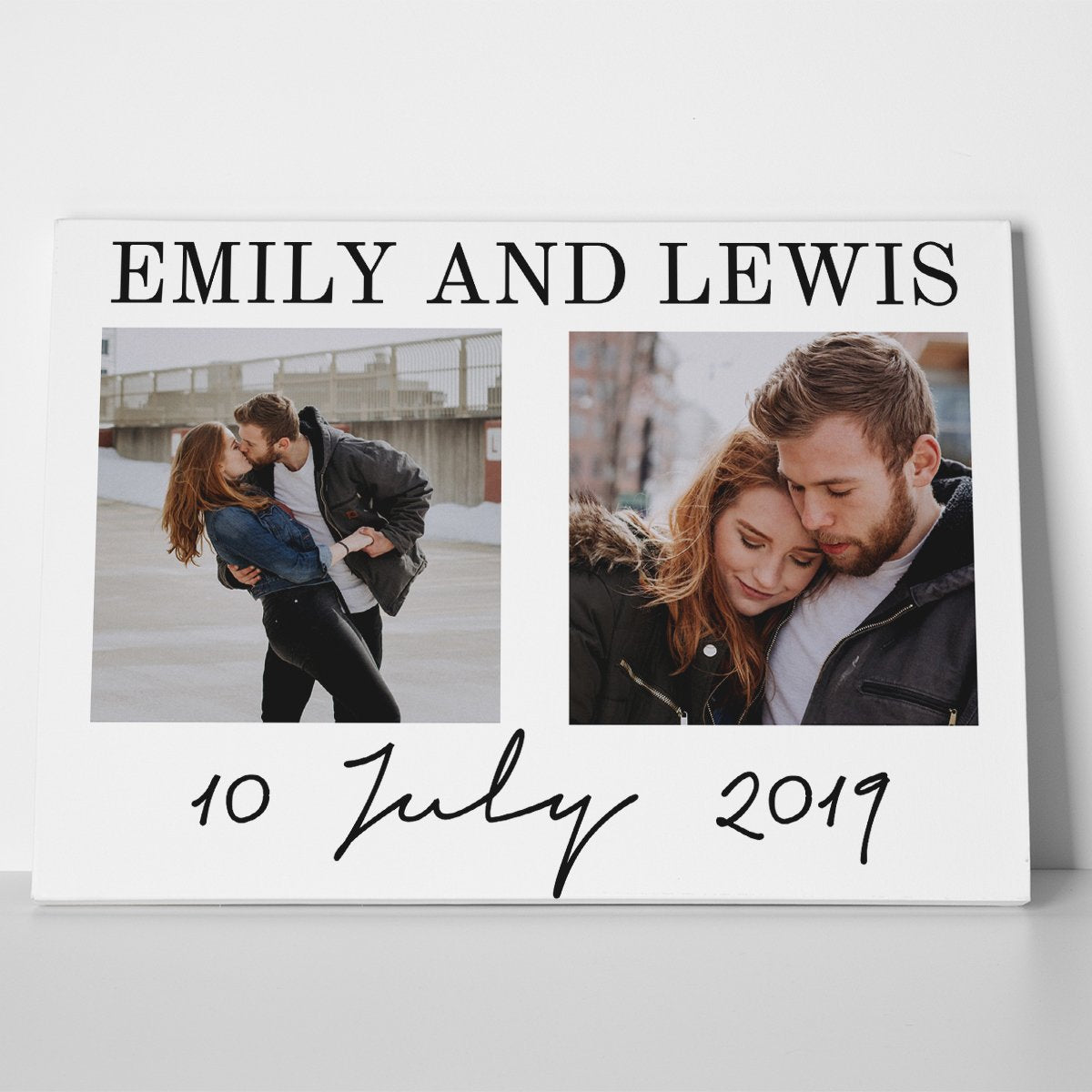 Photo Upload Couple Canvas Print