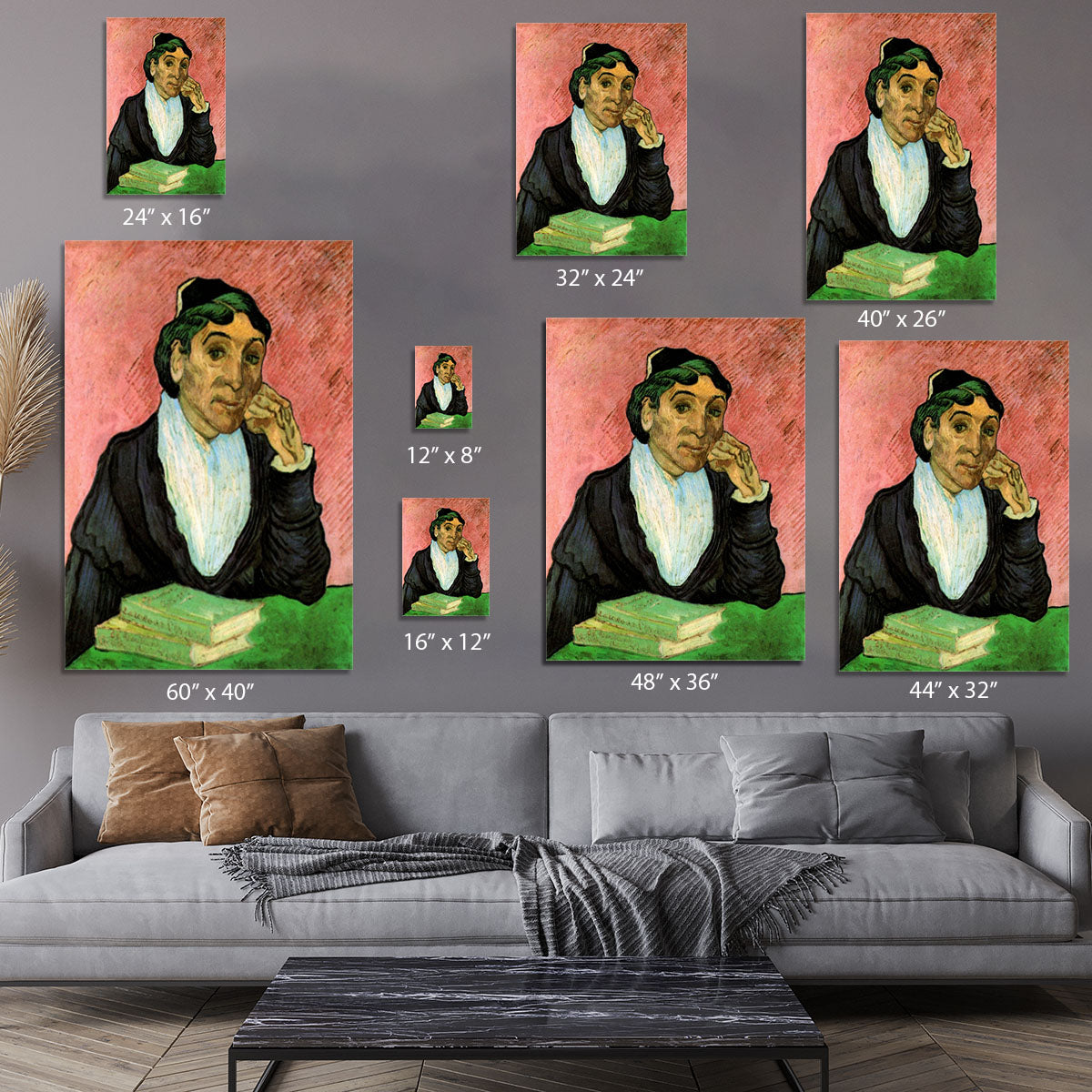 L Arlesienne Madame Ginoux 3 by Van Gogh Canvas Print or Poster - Canvas Art Rocks - 7