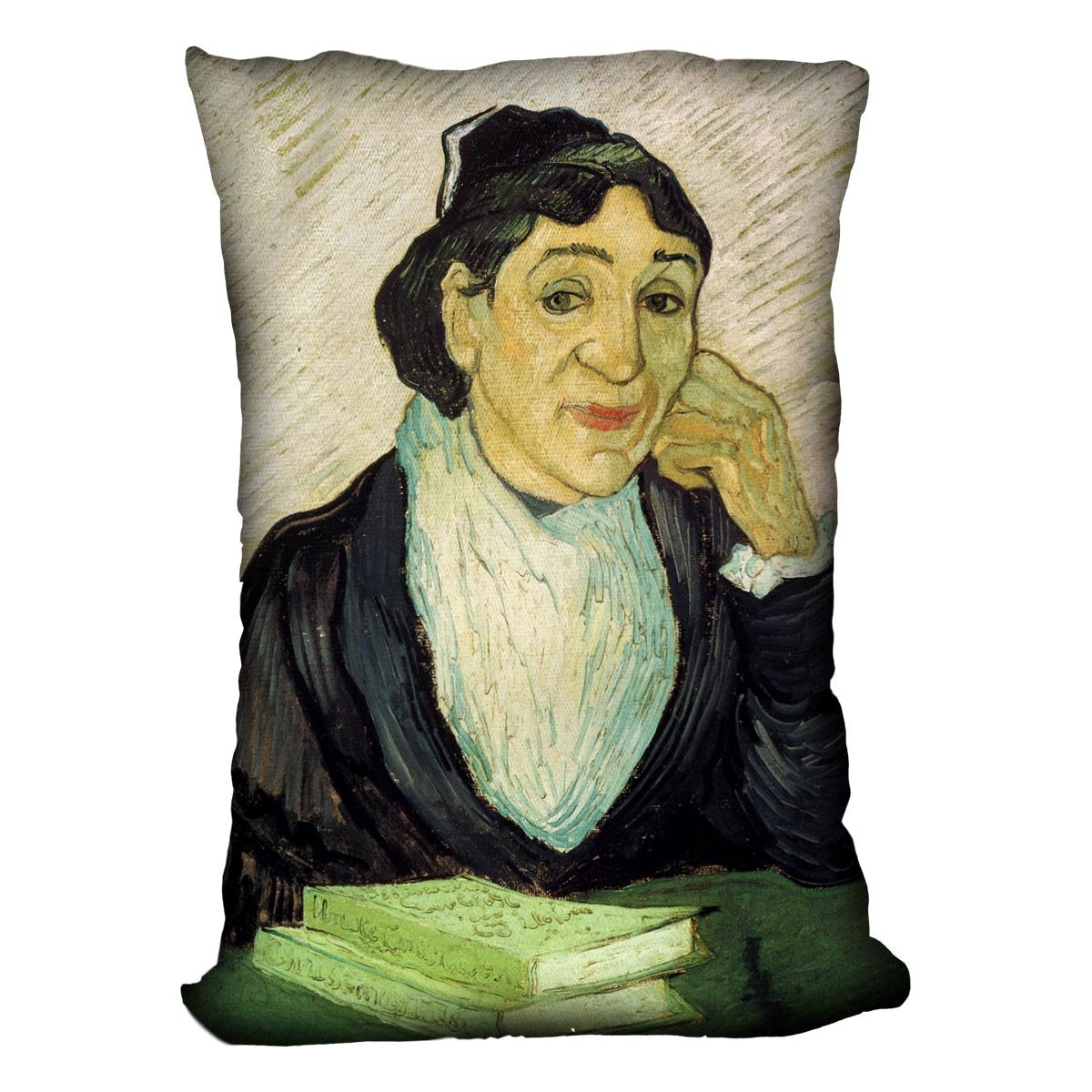 L Arlesienne Madame Ginoux by Van Gogh Throw Pillow