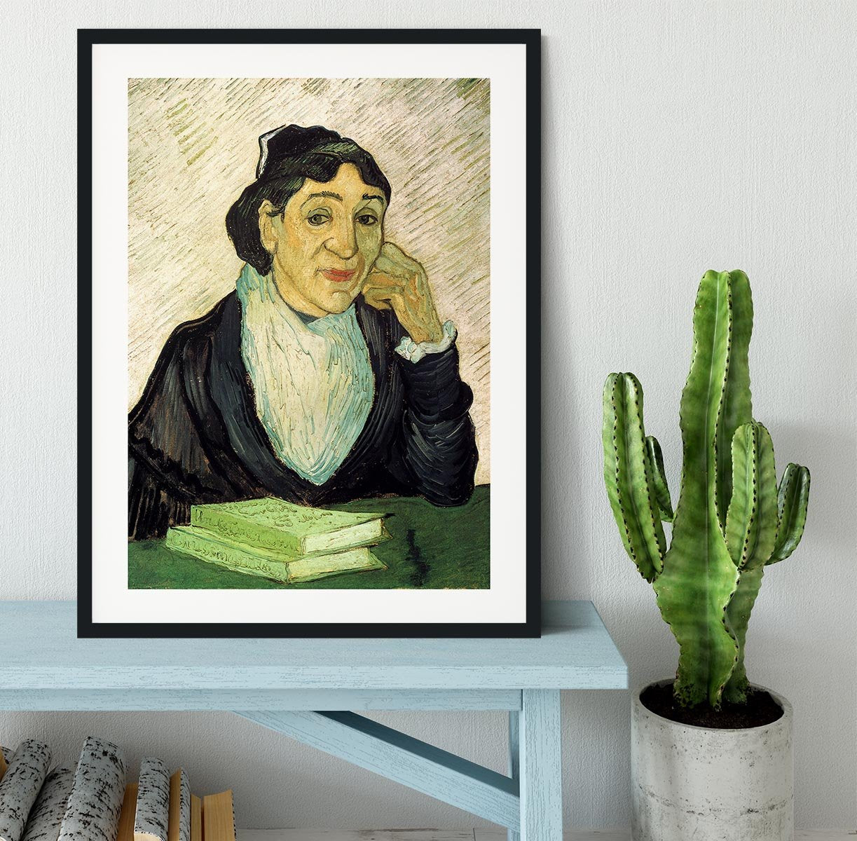 L Arlesienne Madame Ginoux by Van Gogh Framed Print - Canvas Art Rocks - 1