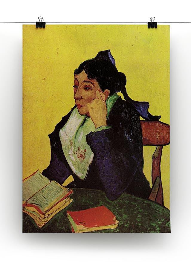 L'Arlesienne Madame Ginoux with Books by Van Gogh Canvas Print & Poster - Canvas Art Rocks - 2