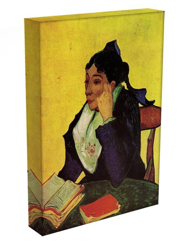 L'Arlesienne Madame Ginoux with Books by Van Gogh Canvas Print & Poster - Canvas Art Rocks - 3