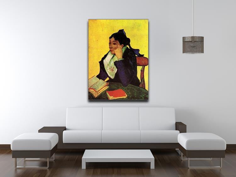 L'Arlesienne Madame Ginoux with Books by Van Gogh Canvas Print & Poster - Canvas Art Rocks - 4