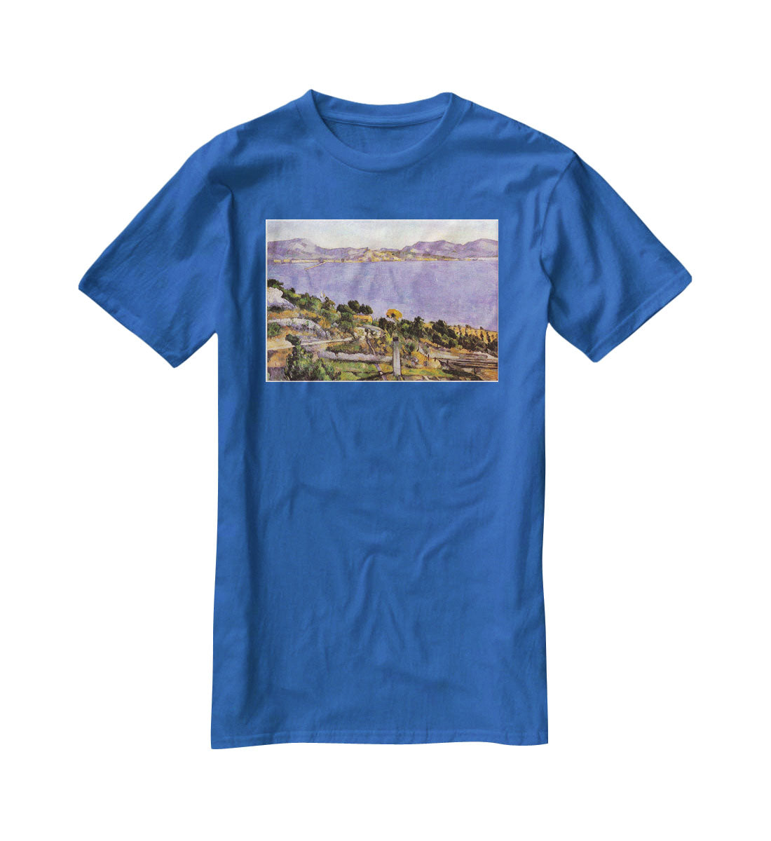 L Estaque vue du golfe de Marseille 1878 by Cezanne T-Shirt - Canvas Art Rocks - 2