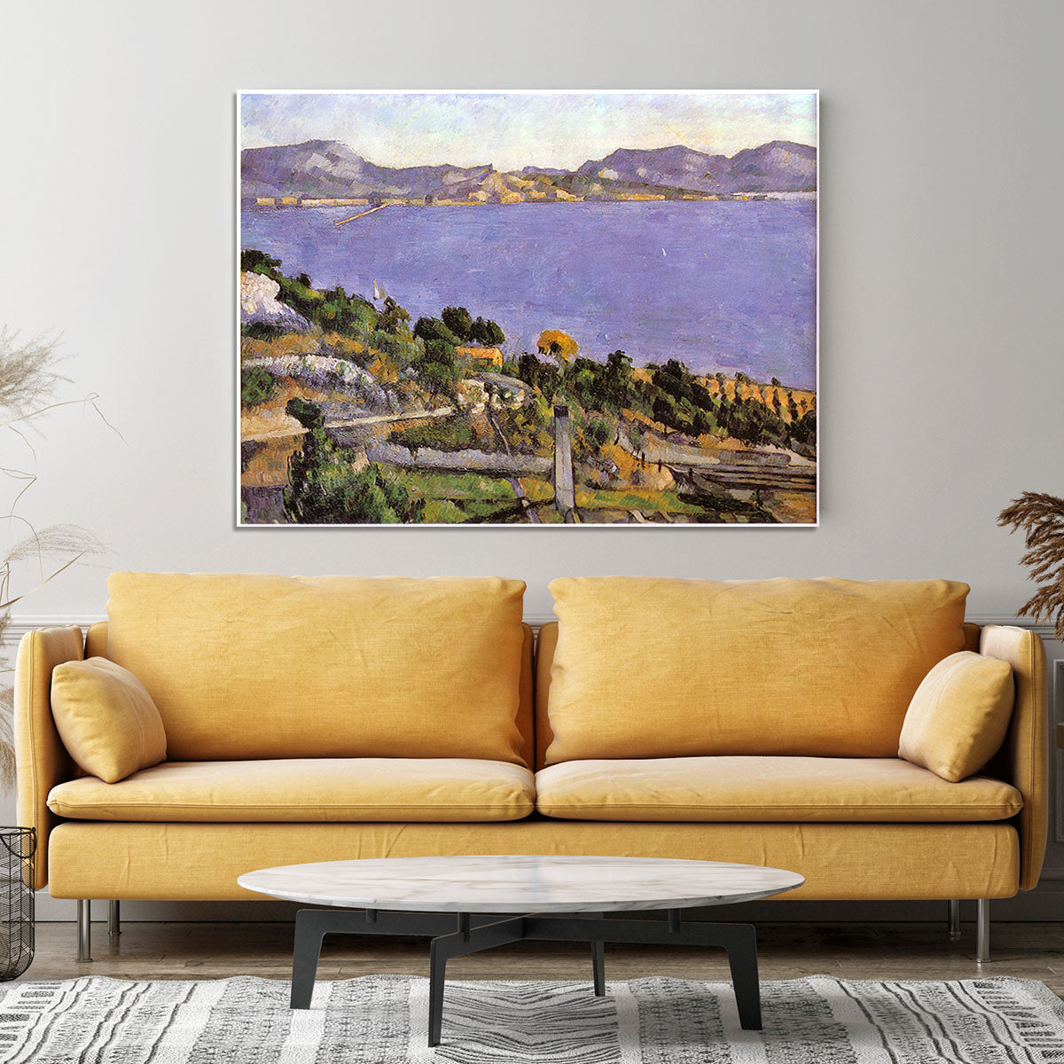 L Estaque vue du golfe de Marseille 1878 by Cezanne Canvas Print or Poster - Canvas Art Rocks - 4