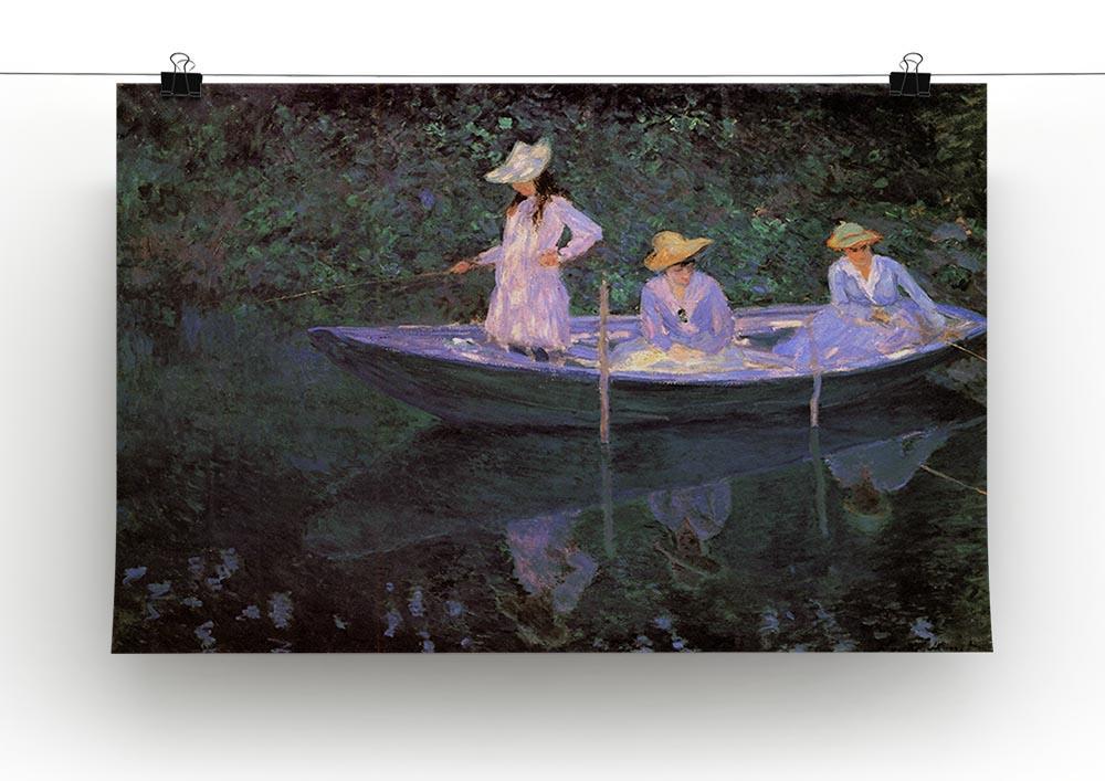 La Barque at Giverny by Monet Canvas Print & Poster - Canvas Art Rocks - 2