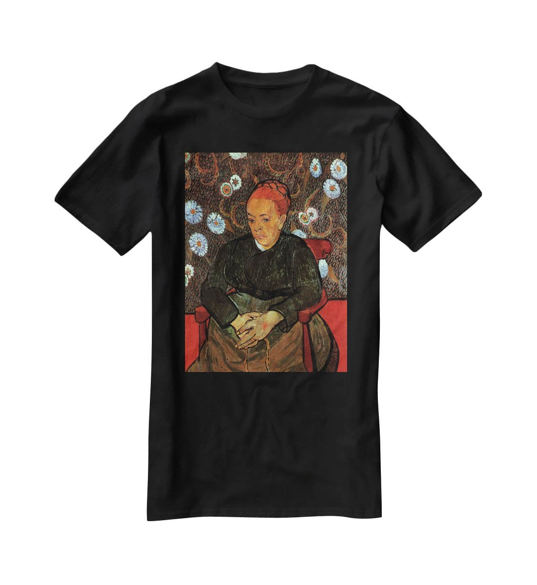 La Berceuse Augustine Roulin 2 by Van Gogh T-Shirt - Canvas Art Rocks - 1