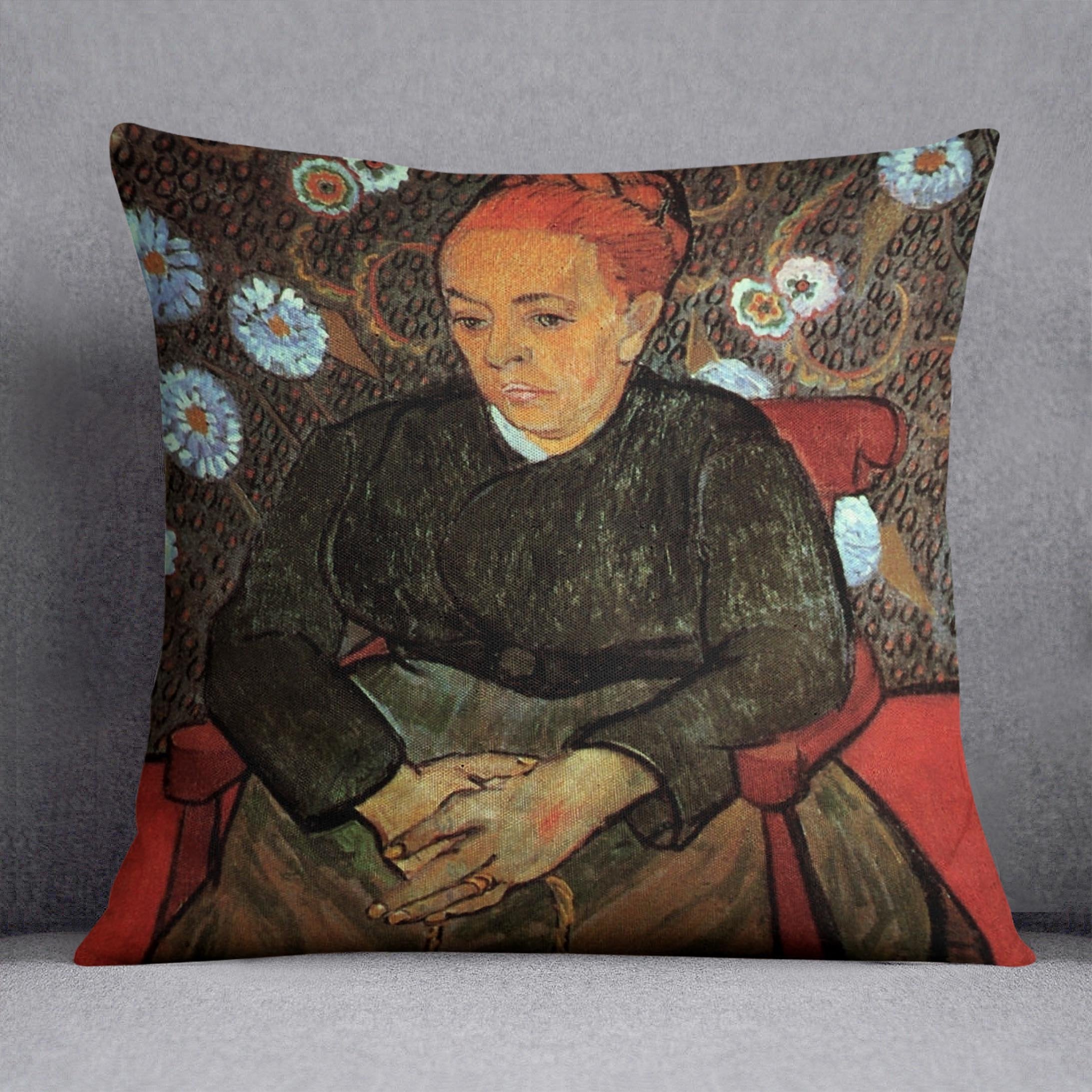 La Berceuse Augustine Roulin 2 by Van Gogh Throw Pillow