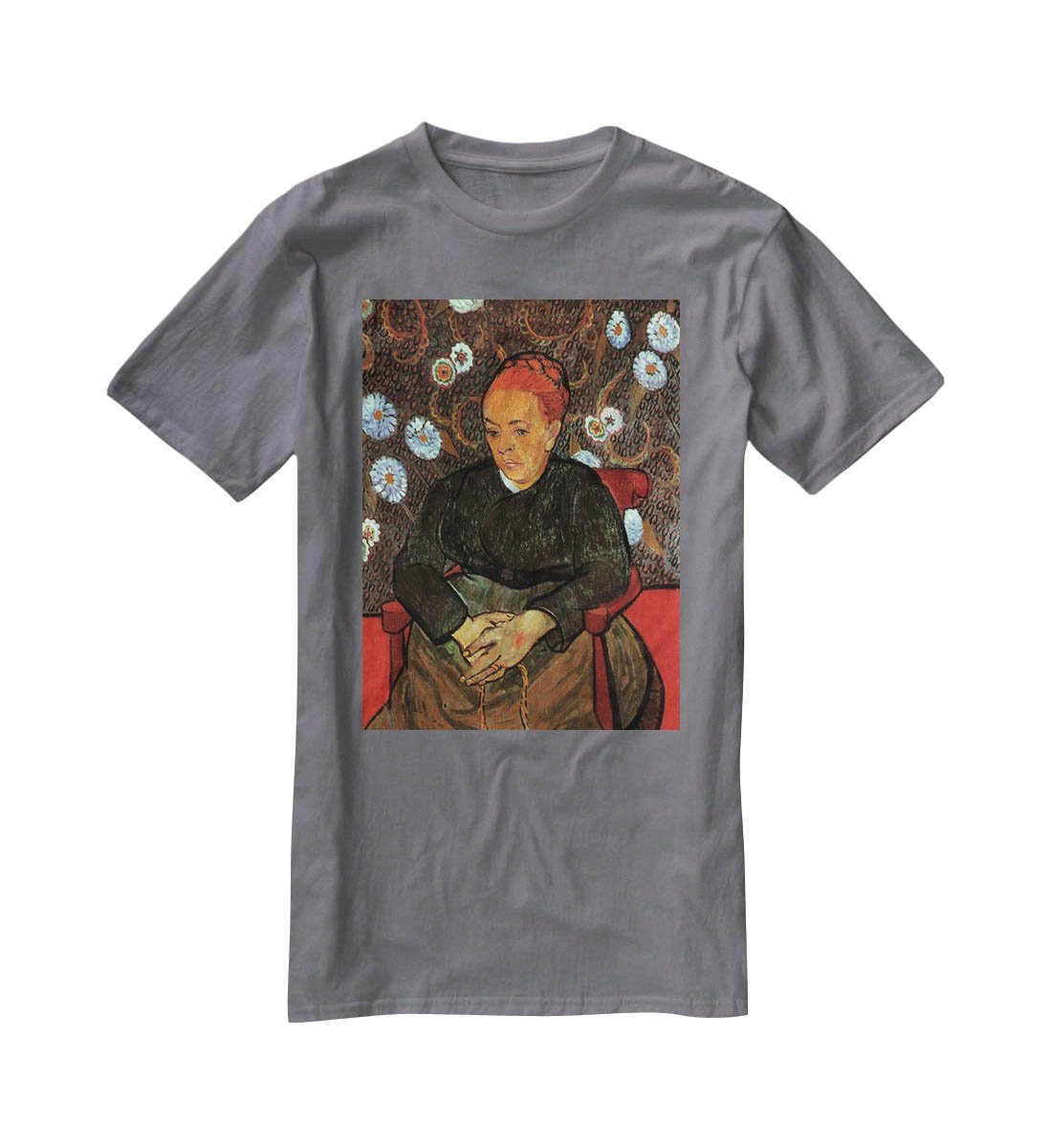 La Berceuse Augustine Roulin 2 by Van Gogh T-Shirt - Canvas Art Rocks - 3