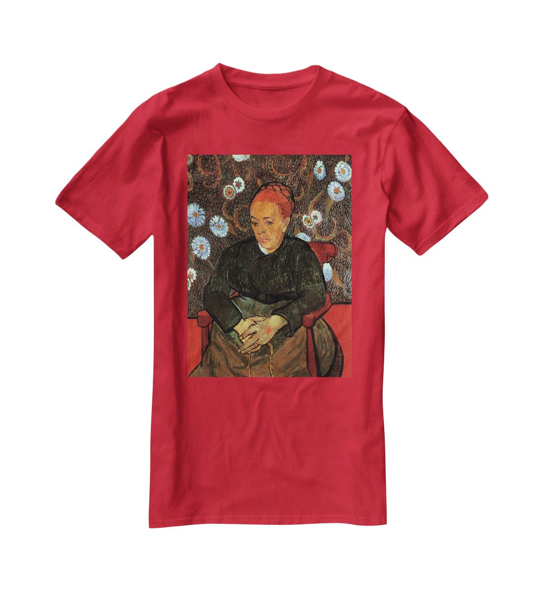 La Berceuse Augustine Roulin 2 by Van Gogh T-Shirt - Canvas Art Rocks - 4