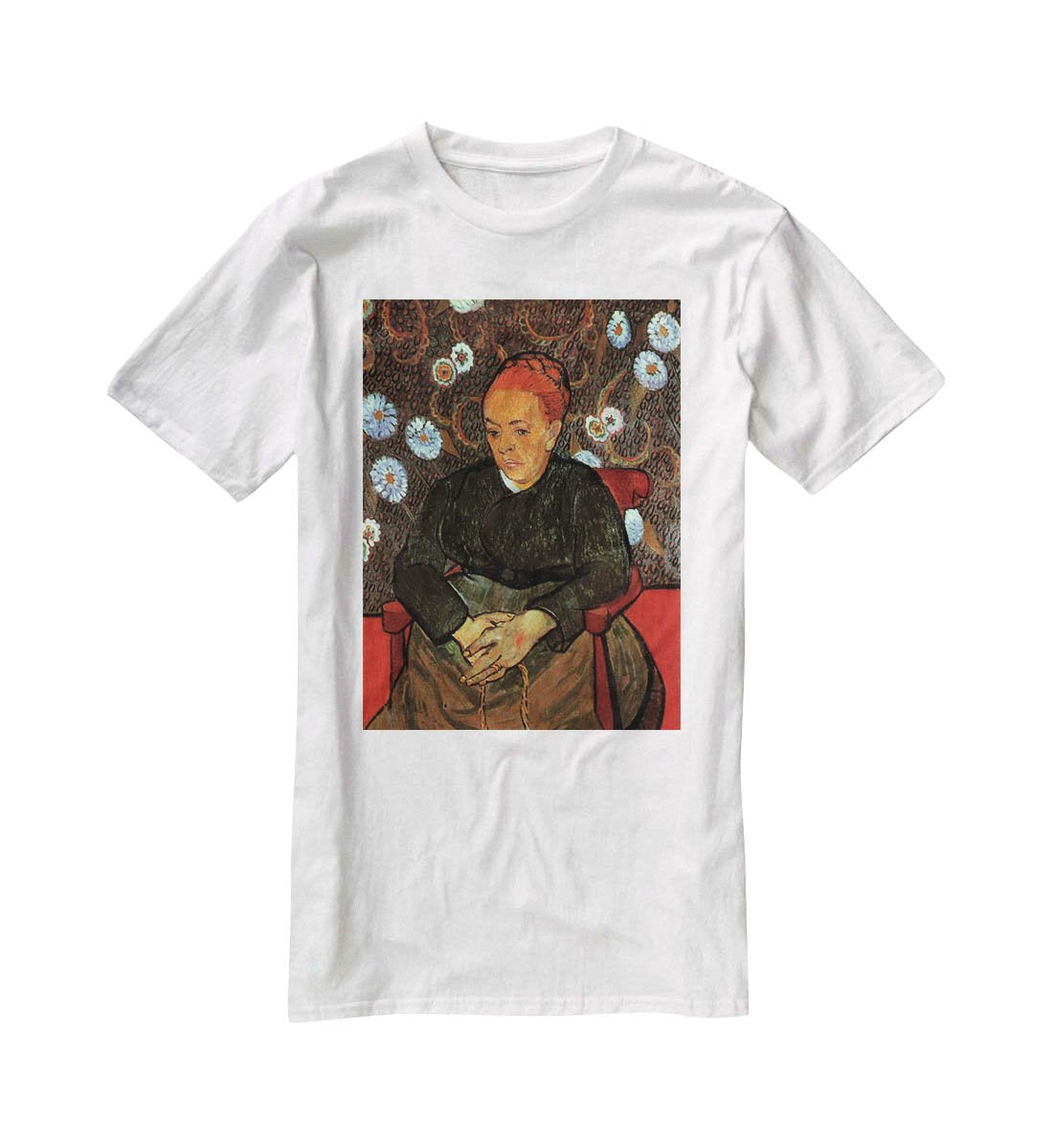 La Berceuse Augustine Roulin 2 by Van Gogh T-Shirt - Canvas Art Rocks - 5