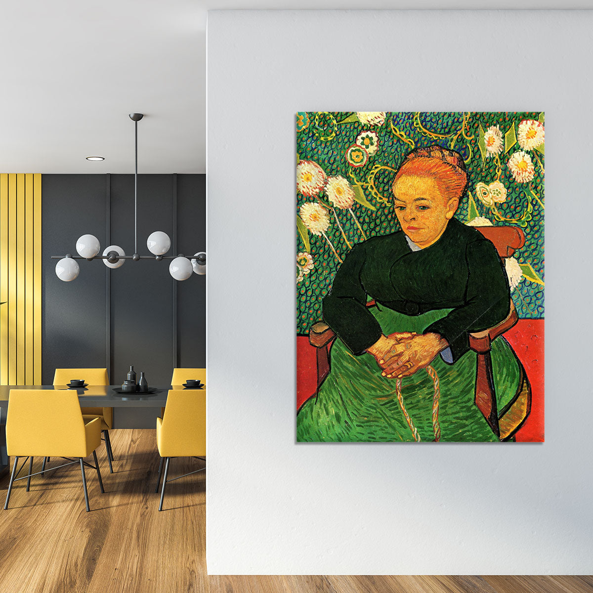 La Berceuse Augustine Roulin by Van Gogh Canvas Print or Poster - Canvas Art Rocks - 4