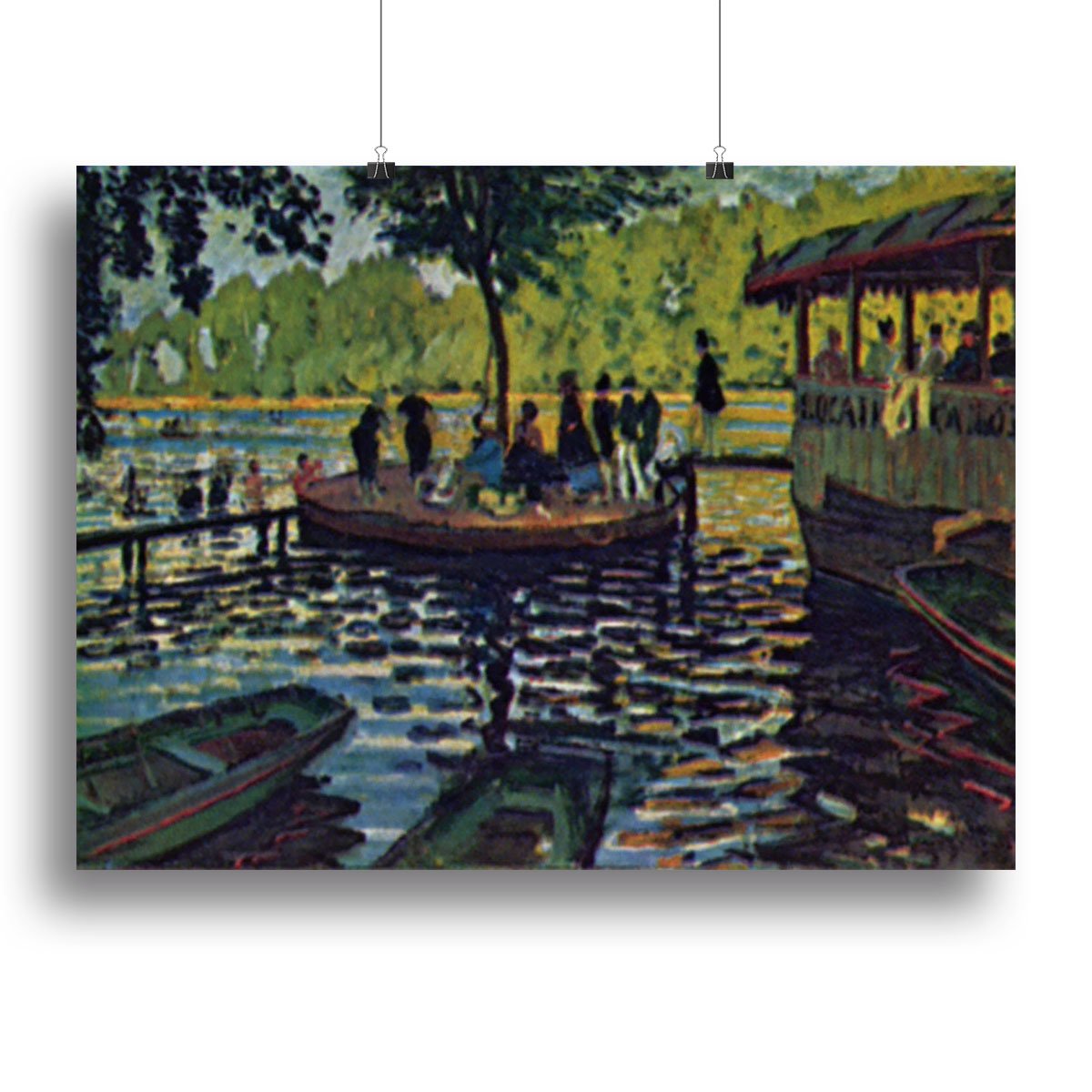 La Grenouillare by Monet Canvas Print or Poster