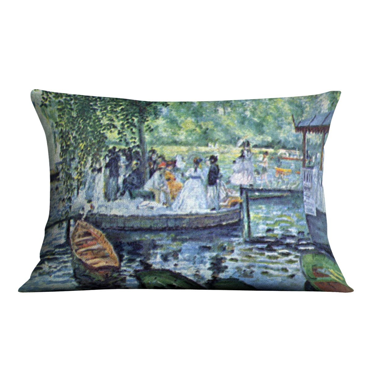 La Grenouillere1 by Renoir Throw Pillow