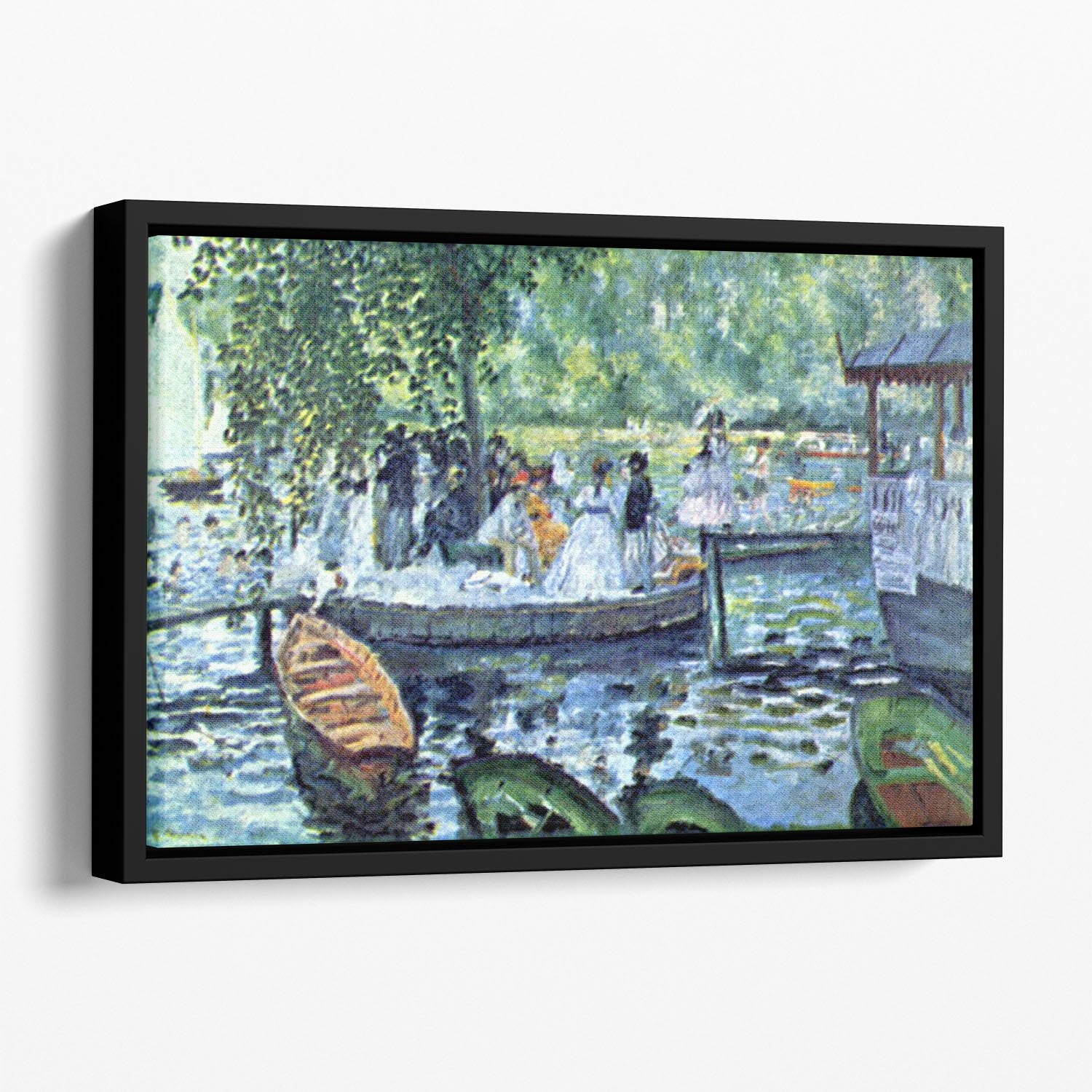La Grenouillere1 by Renoir Floating Framed Canvas