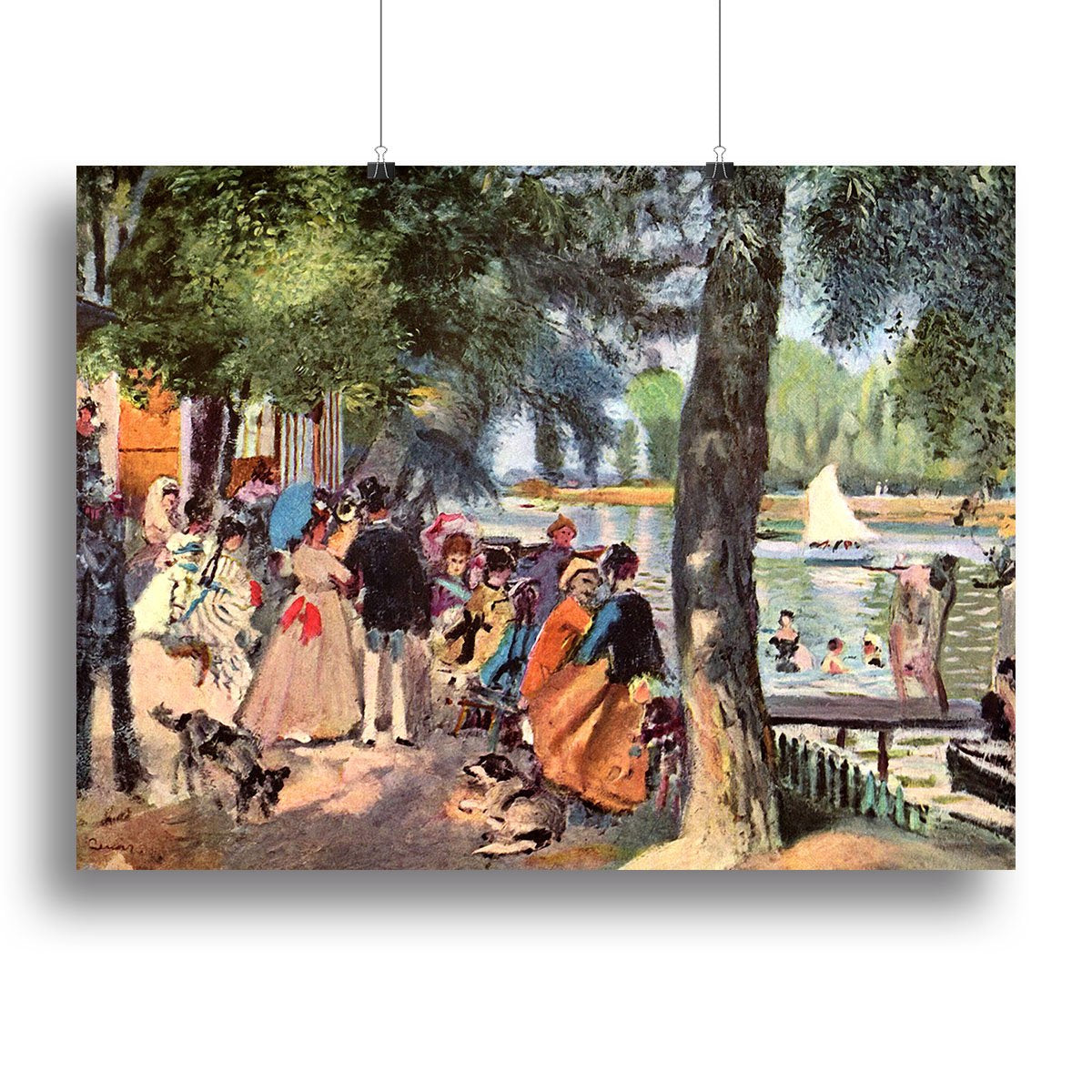 La Grenouillere by Renoir Canvas Print or Poster