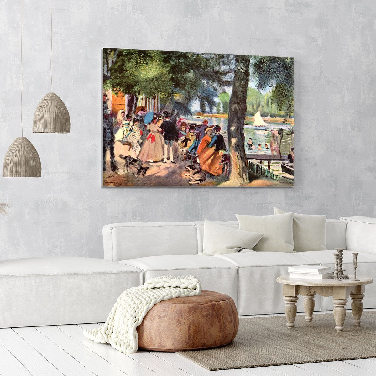 La Grenouillere by Renoir Canvas Print or Poster