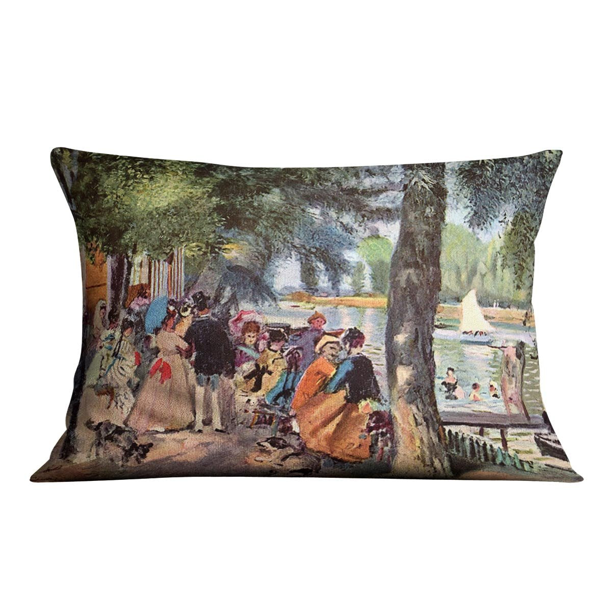 La Grenouillere by Renoir Throw Pillow