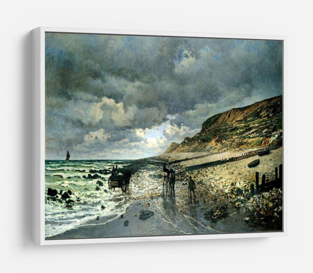 La Pointe del Heve at low tide by Monet HD Metal Print
