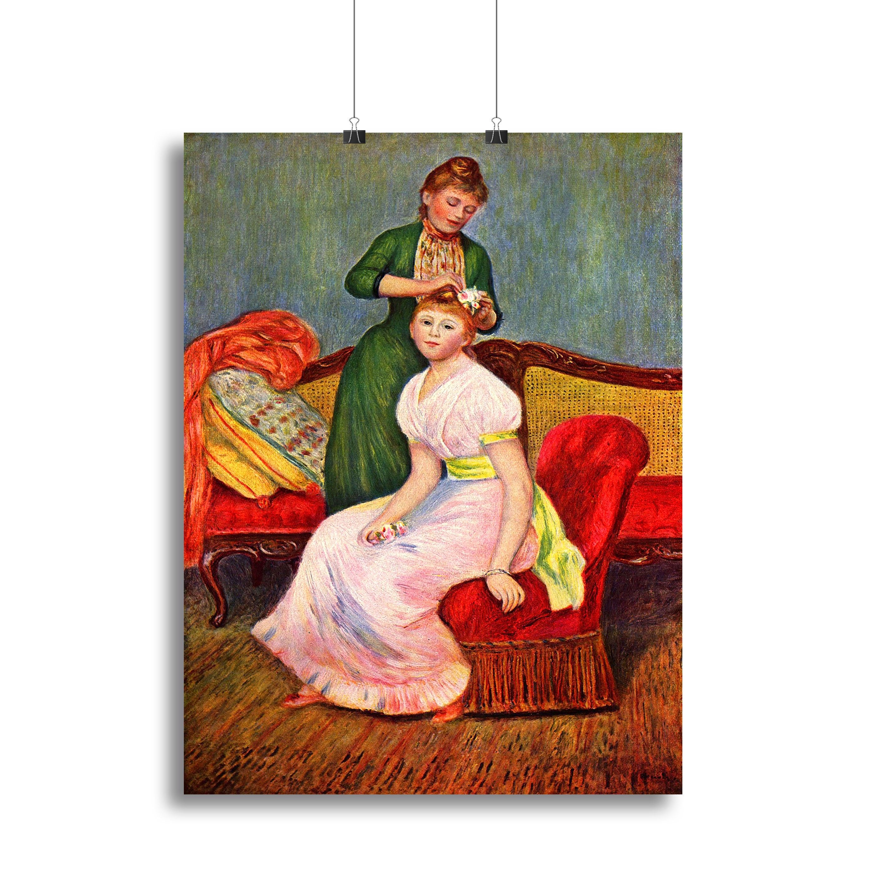La coiffure by Renoir Canvas Print or Poster