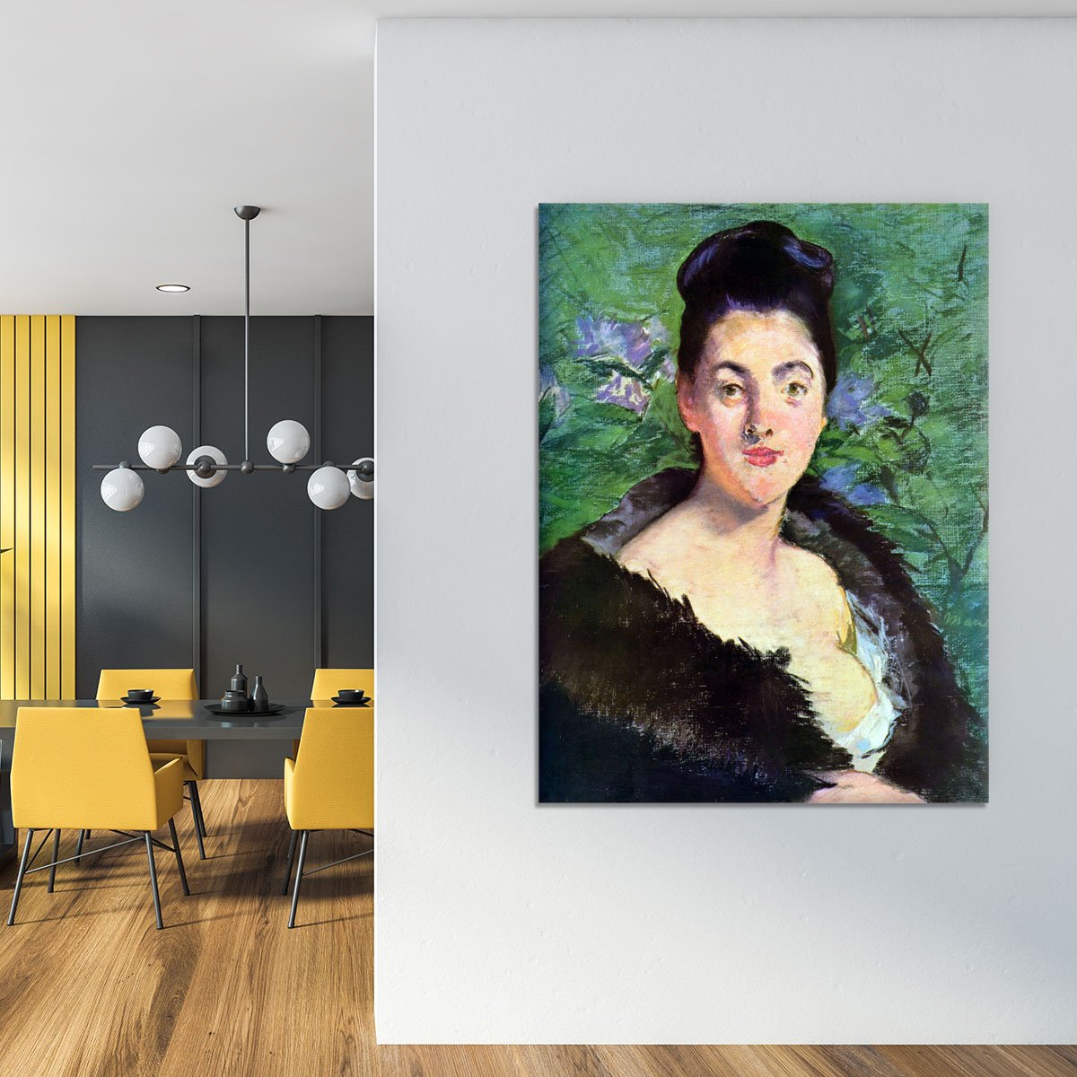 Lady in Fur by Manet Canvas Print or Poster