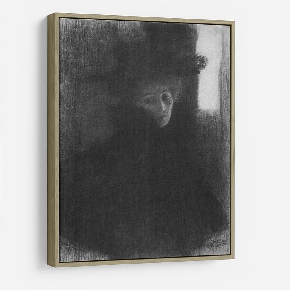Lady in hat and cape by Klimt HD Metal Print