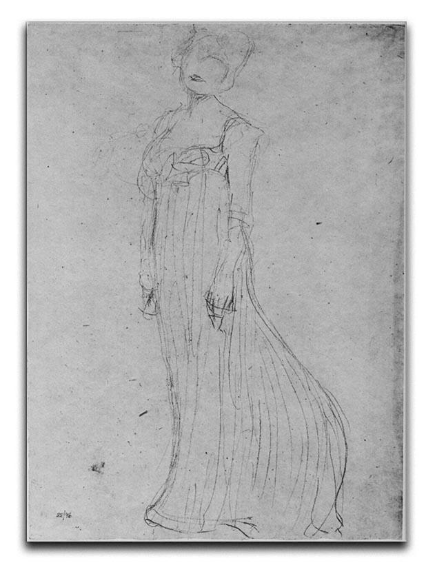 Lady in long dress by Klimt Canvas Print or Poster  - Canvas Art Rocks - 1