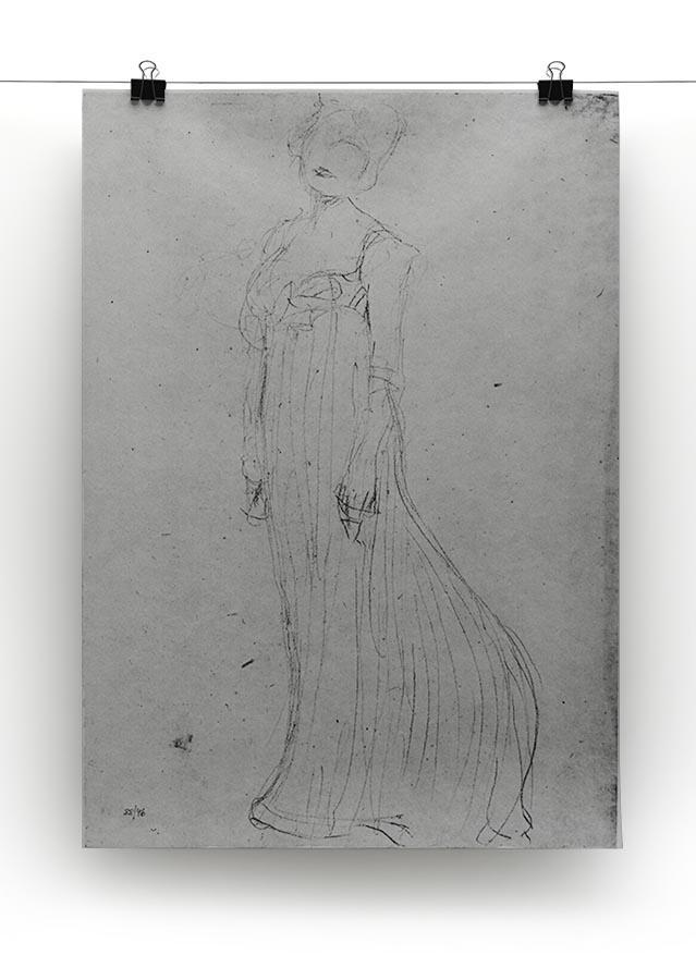 Lady in long dress by Klimt Canvas Print or Poster - Canvas Art Rocks - 2