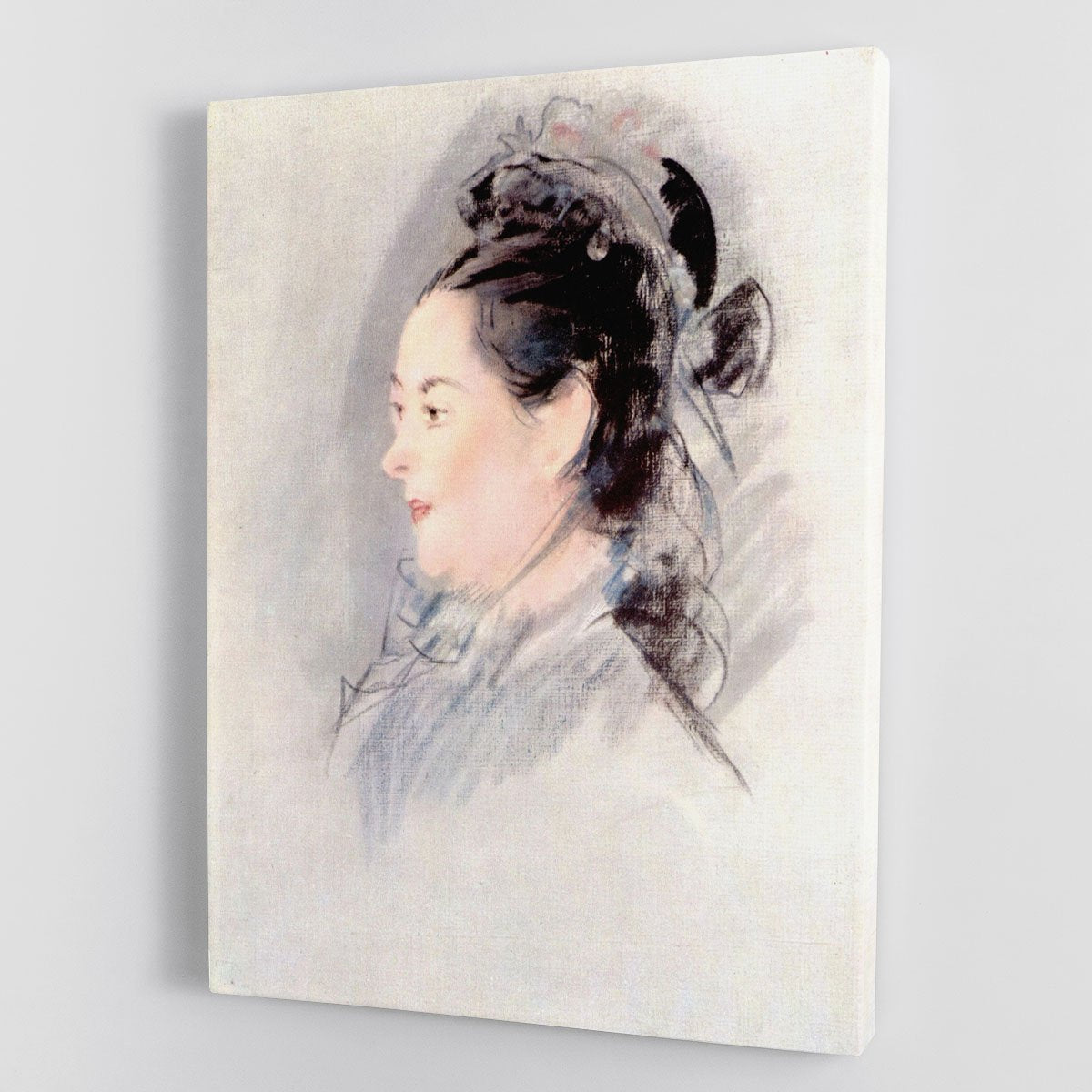 Lady with Hair Up by manet Canvas Print or Poster