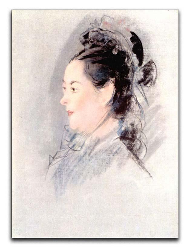 Lady with Hair Up by manet Canvas Print or Poster  - Canvas Art Rocks - 1