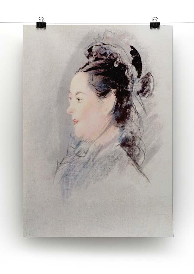 Lady with Hair Up by manet Canvas Print or Poster - Canvas Art Rocks - 2